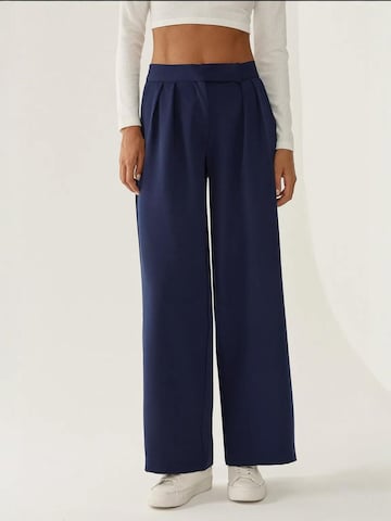 Hiccup Wide Leg Hose in Blau: Vorderseite