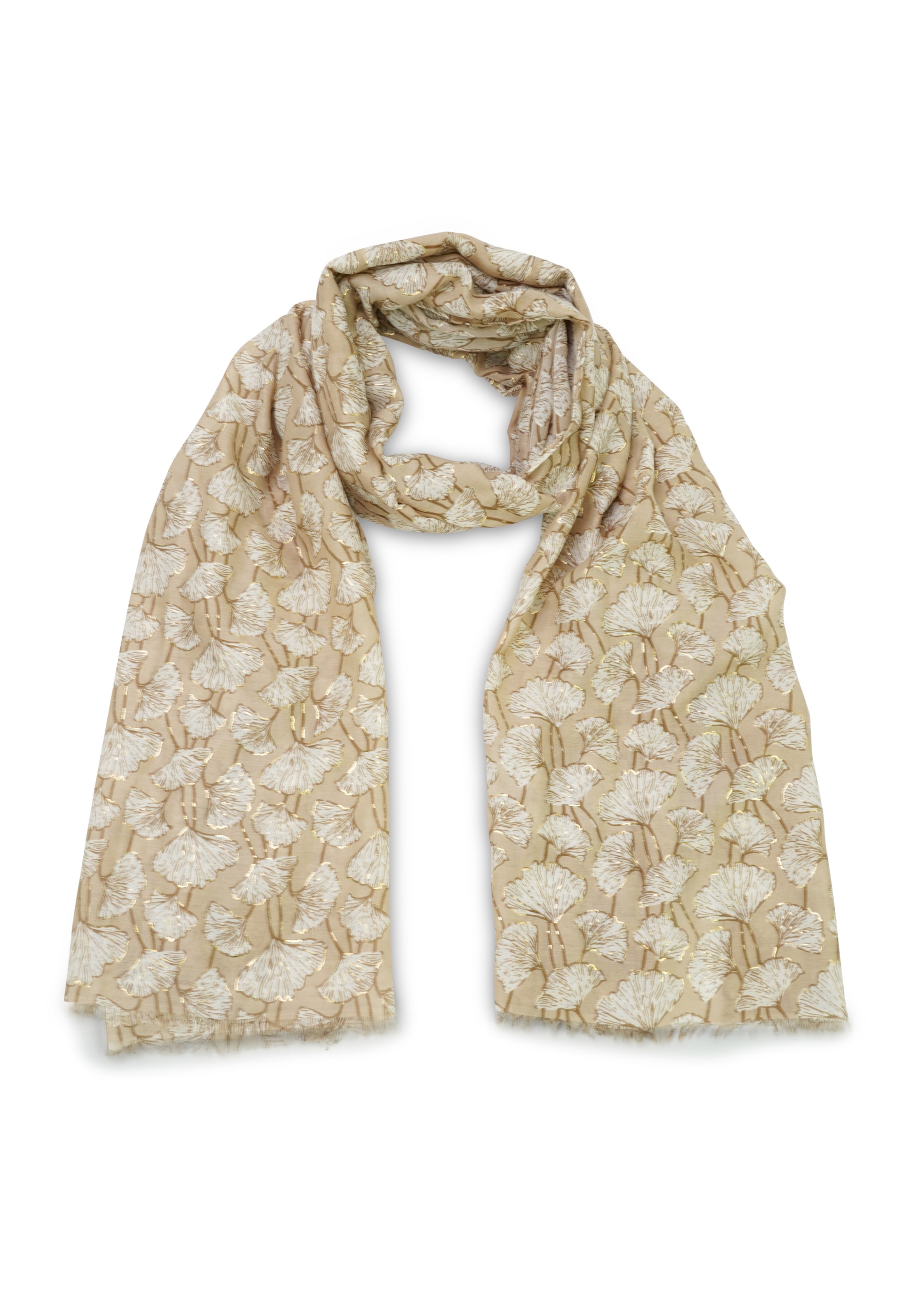 HARPA Scarf 'CLOVER' in Beige