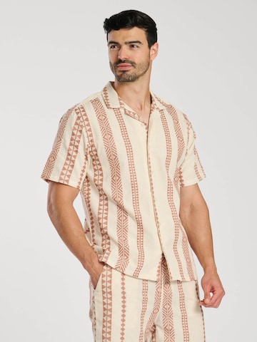 South Beach Regular fit Overhemd in Rood: voorkant