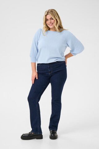KAFFE CURVE Pullover 'Loni' in Blau