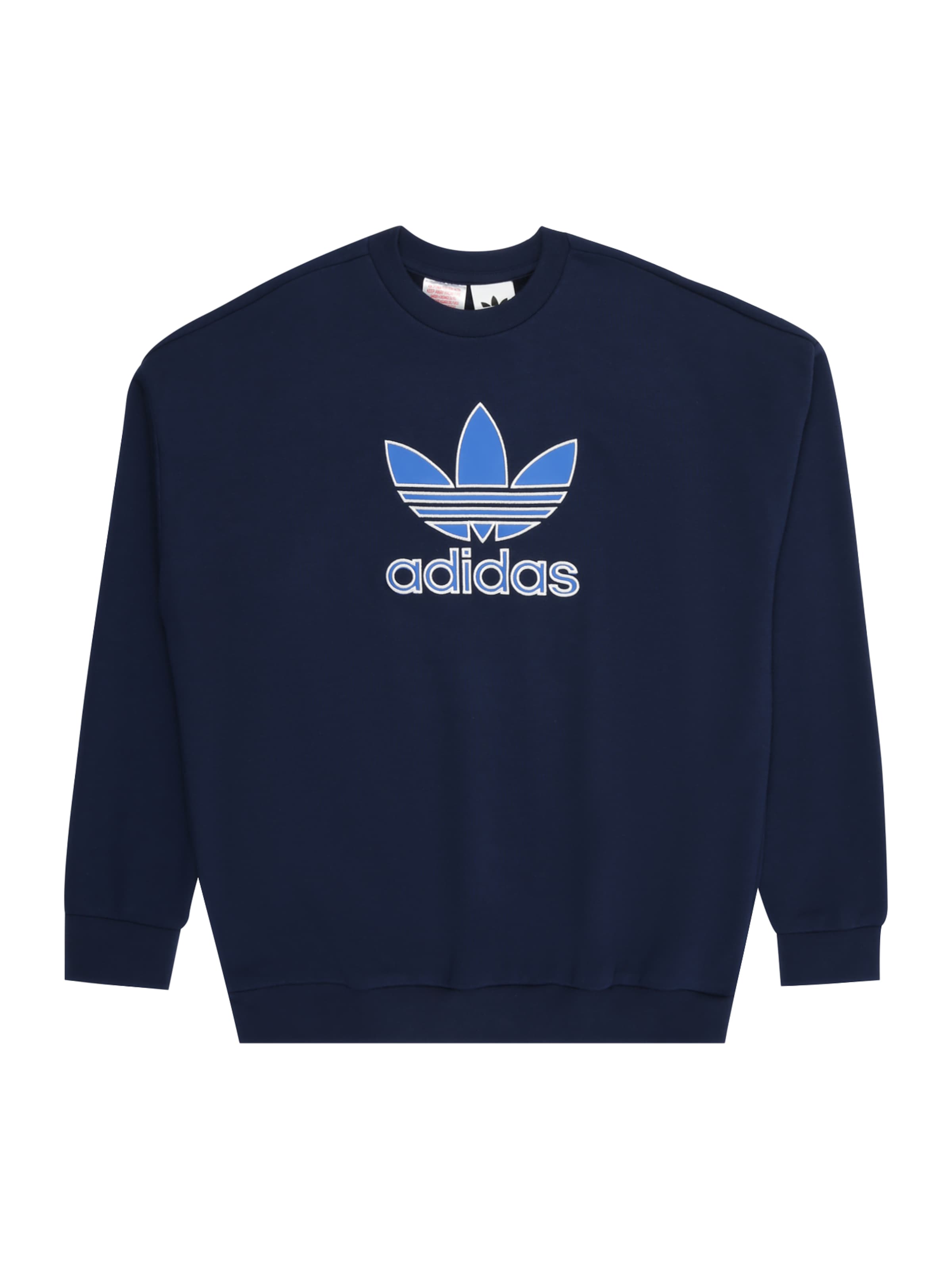 ADIDAS ORIGINALS Bluza 'TREFOIL' w kolorze niebieski: przód
