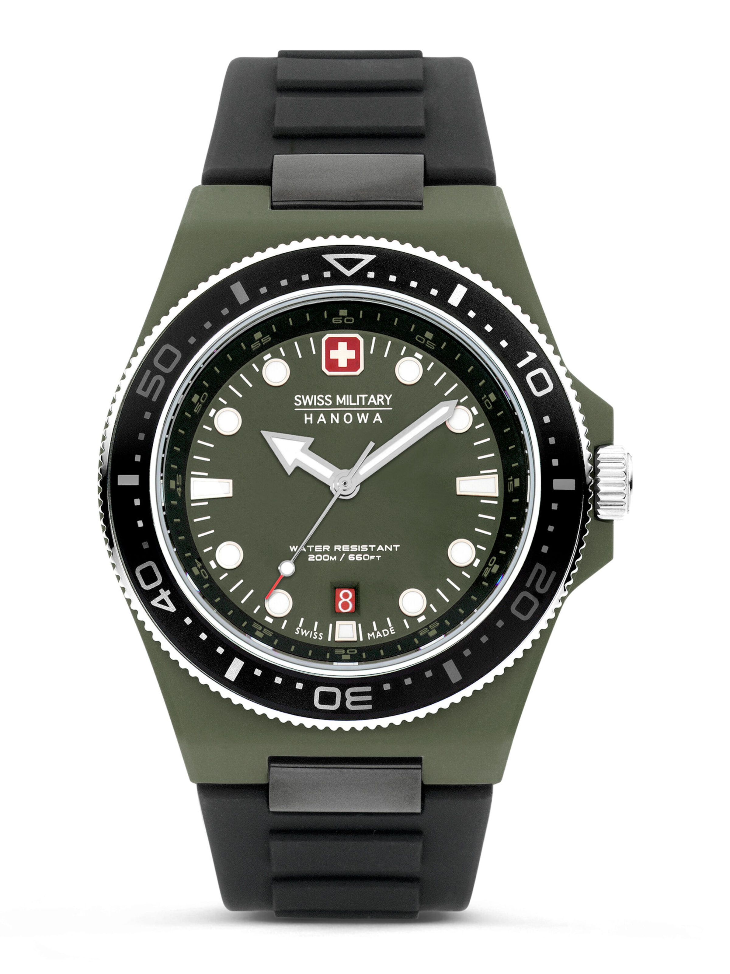 Montre à affichage analogique 'Ocean Pioneer' SWISS MILITARY HANOWA en vert : devant