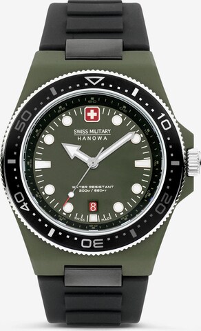 SWISS MILITARY HANOWA Analog Watch 'Ocean Pioneer' in Green: front