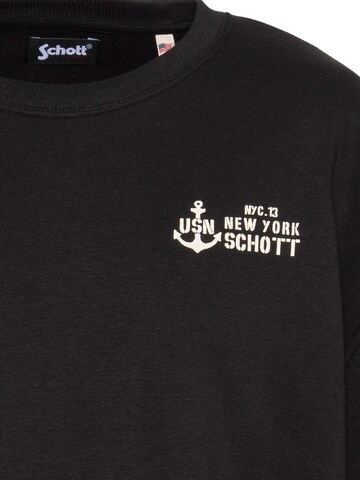 Schott NYC Sweatshirt in Black