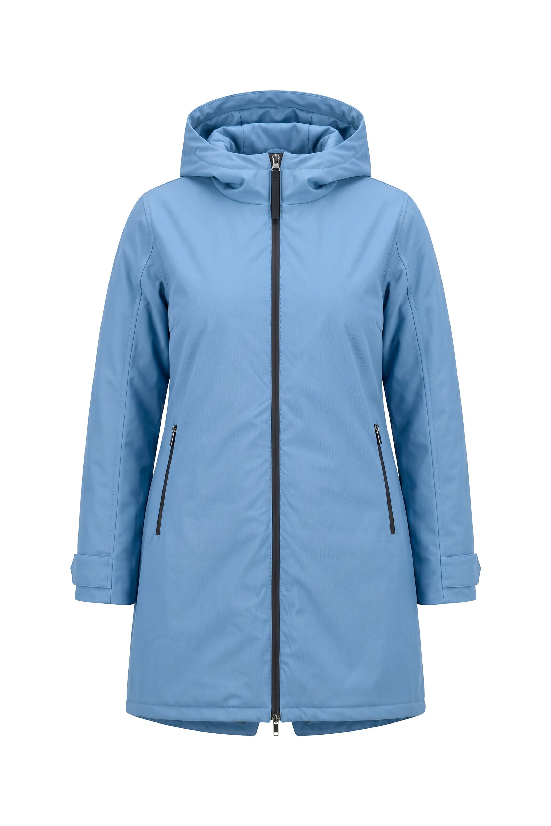 Ulla Popken Functionele jas in Blauw: voorkant