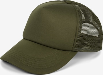 styleBREAKER Cap '5-Panel Mesh Cap' in Grün: Vorderseite