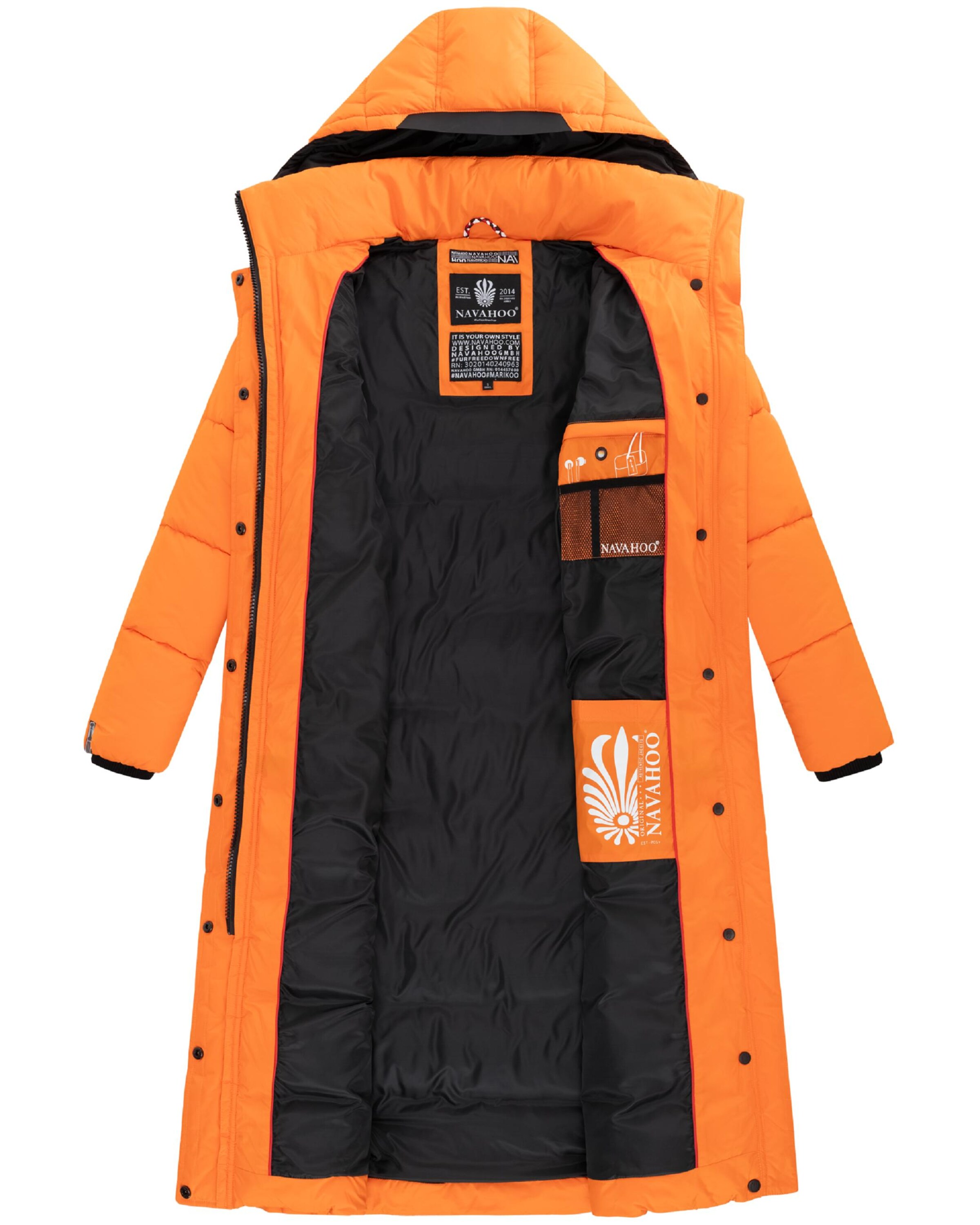 NAVAHOO Zimný kabát 'Isalie' - Oranžová