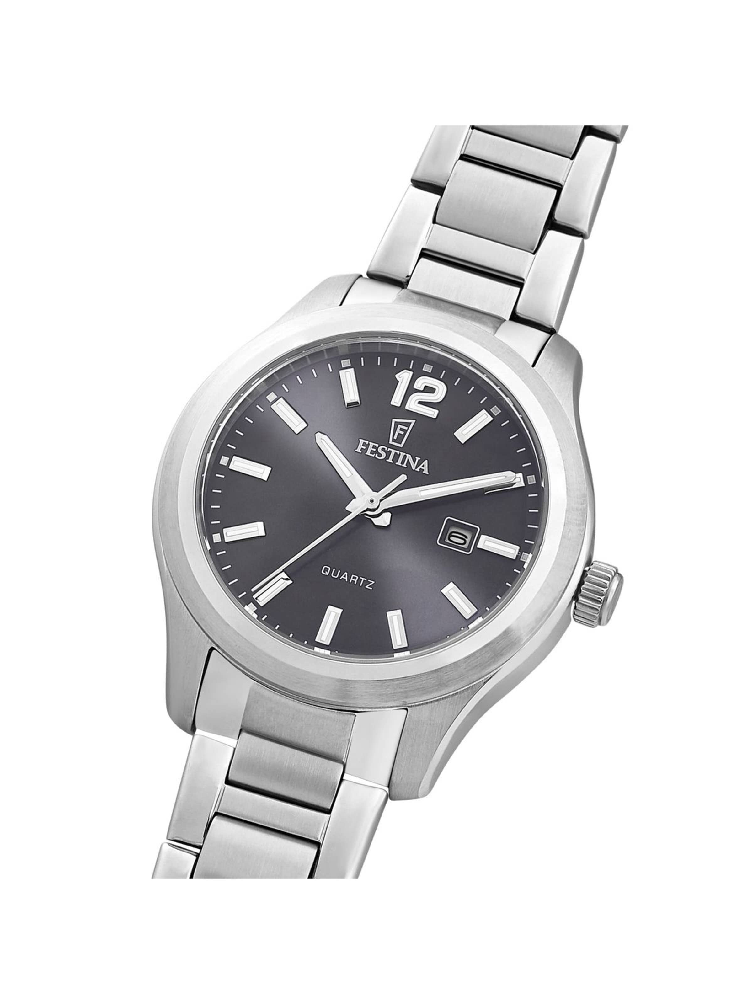 FESTINA Analoog horloge 'Festina - Watch Acero Clasico - Quartz watch movement - Watch case width: 40 mm' in Grijs