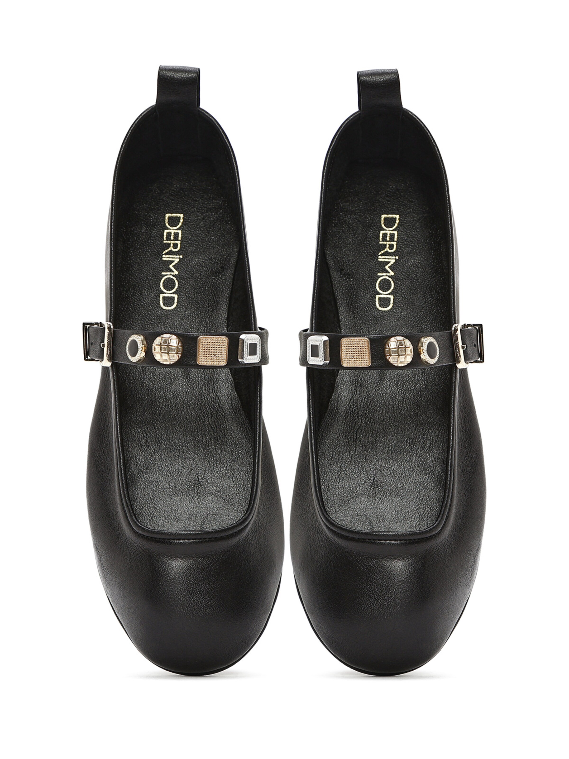 Derimod Ballerina in Schwarz