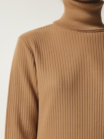 Happiness İstanbul Трикотажное платье в Коричневый