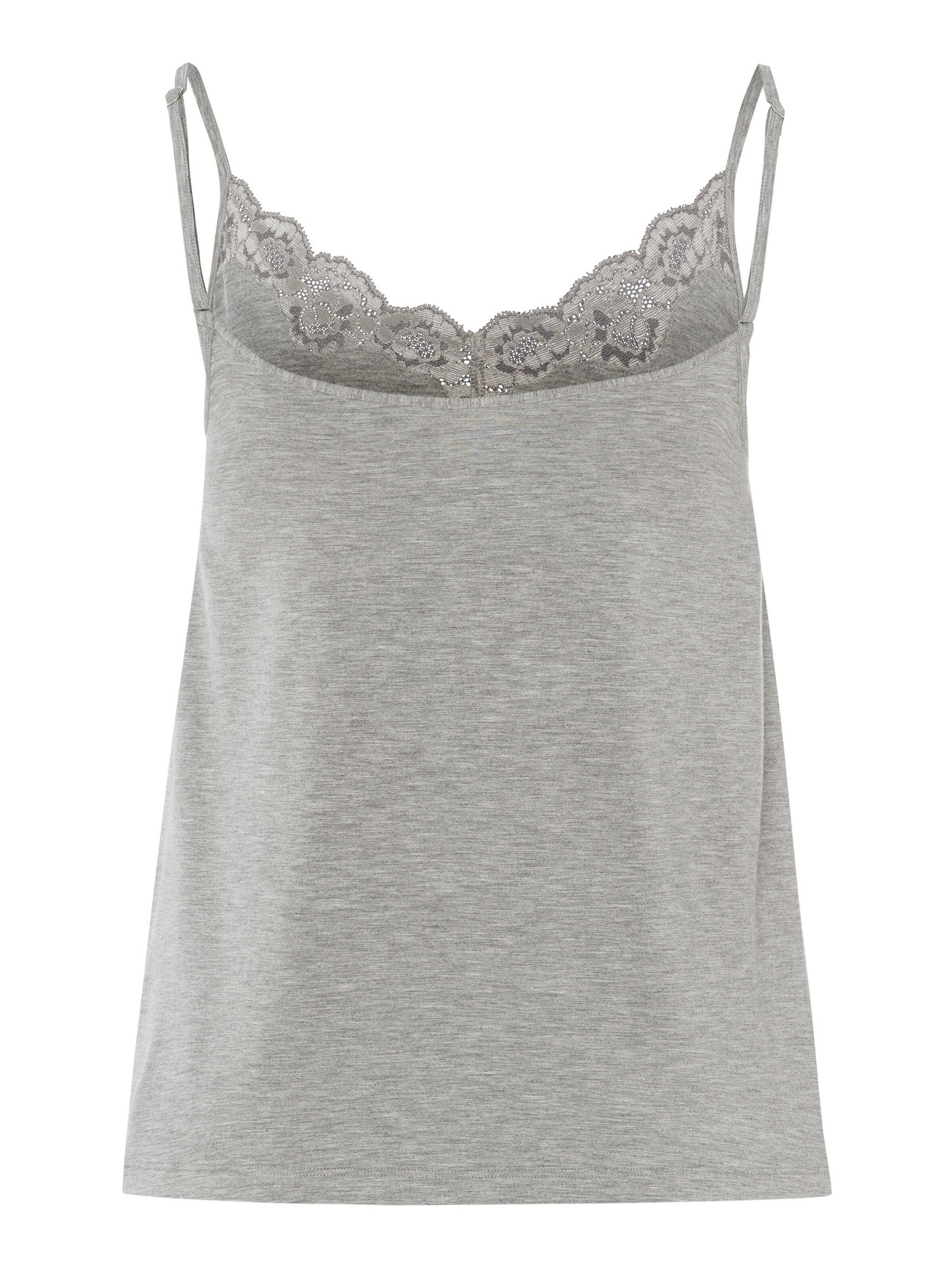 Hanro Sleepshirt ' Natural Elegance ' in Grau