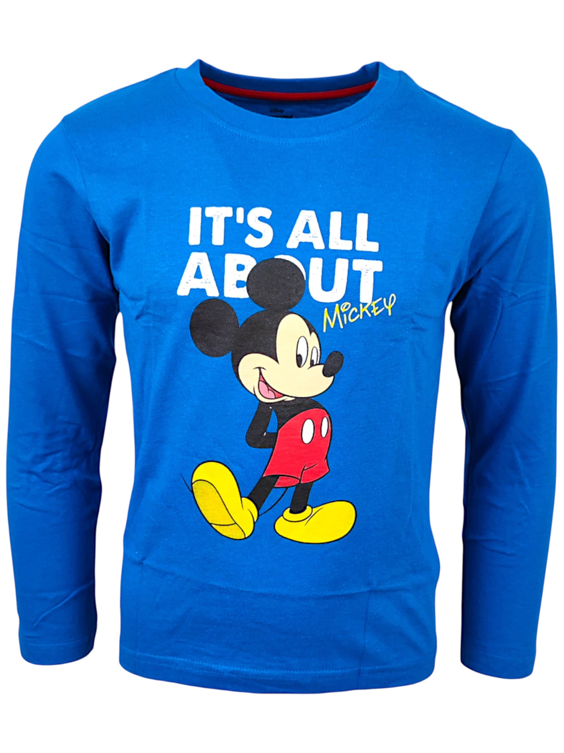 Disney Mickey Mouse & friends Shirt 'Mickey Mouse' in Blue: front