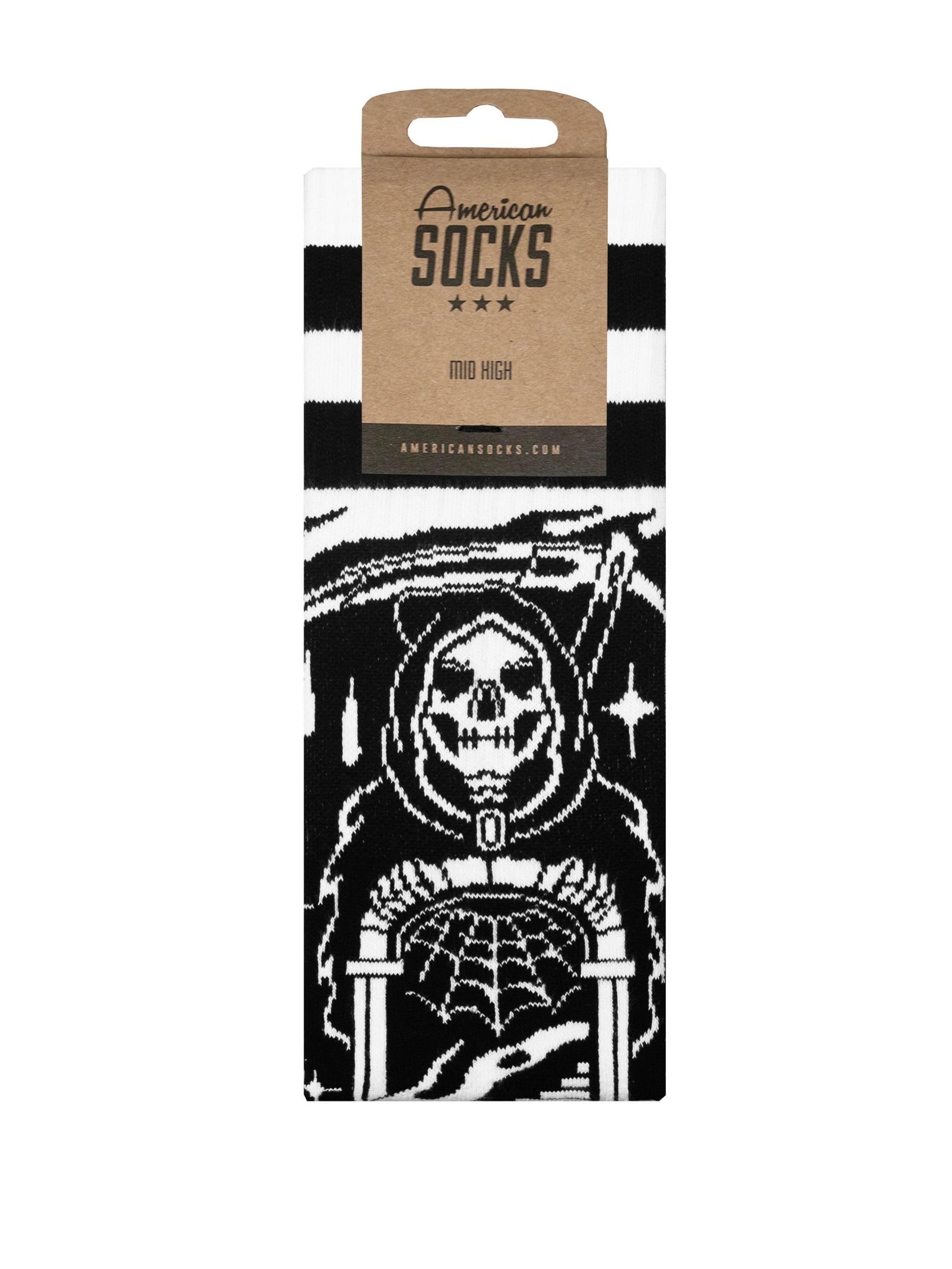 American Socks Socks 'Death's door' in Black