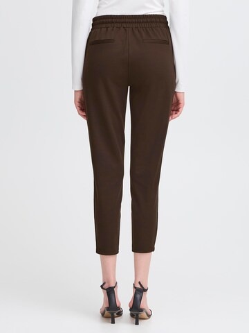 Effilé Pantalon à pince 'ICHKate' ICHI en marron