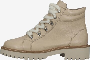 Paul Green Lace-Up Ankle Boots in Beige