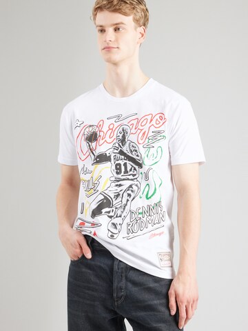 Mitchell & Ness - Camisa 'NBA Bulls - Rodman' em branco: frente