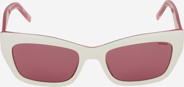 HUGO Red Sunglasses in White