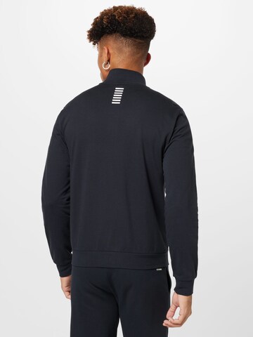 EA7 Emporio Armani Zip-Up Hoodie in Blue