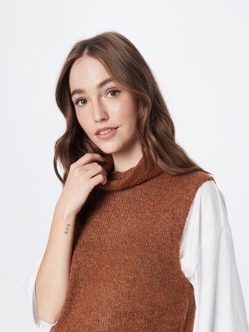 PIECES Sweater 'Ellen' in Brown