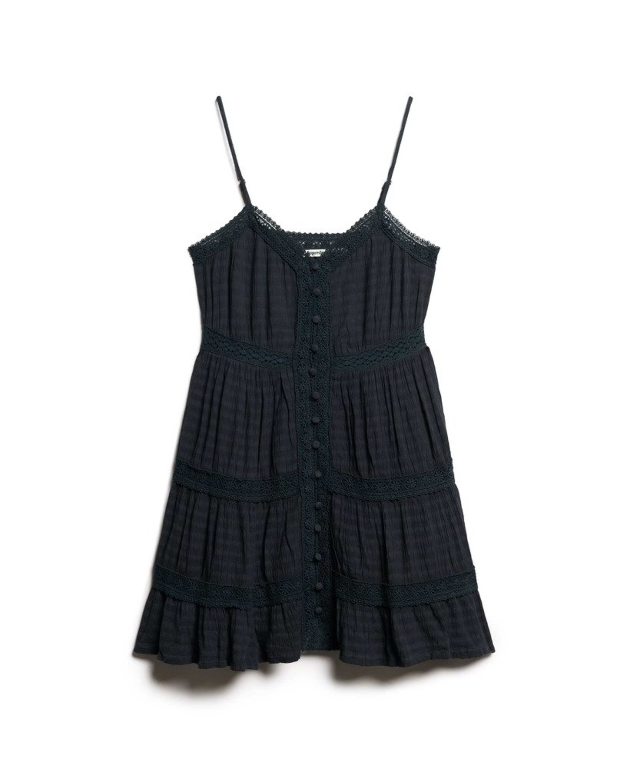 Superdry Zomerjurk 'Alana' in Zwart: voorkant