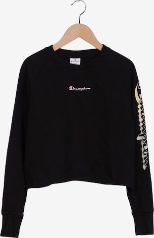 Champion Sweater S in Schwarz: Vorderseite