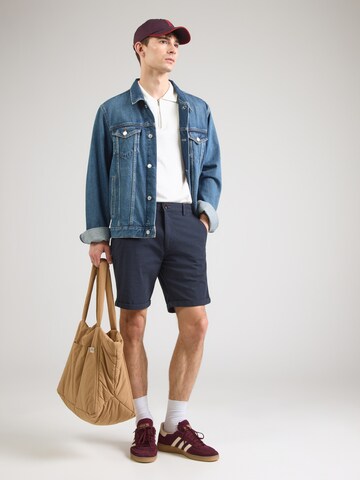 JACK & JONES Regularen Chino hlače 'JWHFURY' | modra barva
