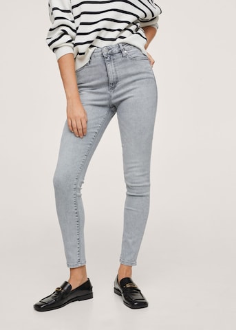 MANGO Skinny Jeans 'Anne' in Grey: front