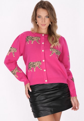 faina - Cárdigan en rosa: frente