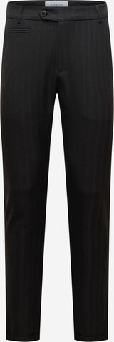 Les Deux Chino Pants 'Malus' in Black: front