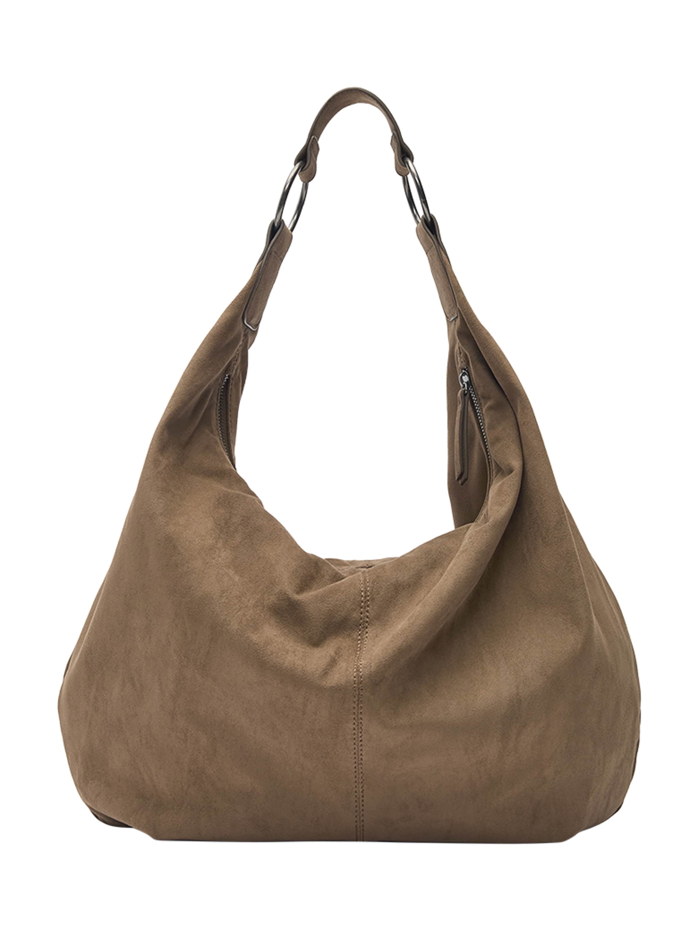 Pull&Bear Shopper táska 'BOHO' - szürke: elől