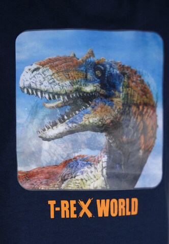 T-REX WORLD T-Shirt 'T-Rex World' in Blau