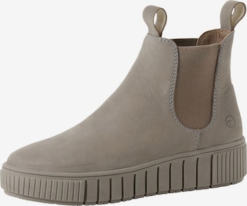 Tamaris Chelsea boots in Grijs: voorkant