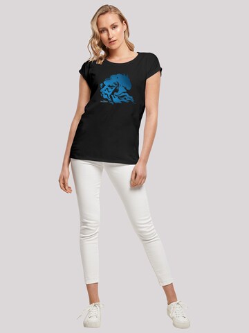 F4NT4STIC Shirt 'Disney Frozen 2 Nokk Silhouette' in Black