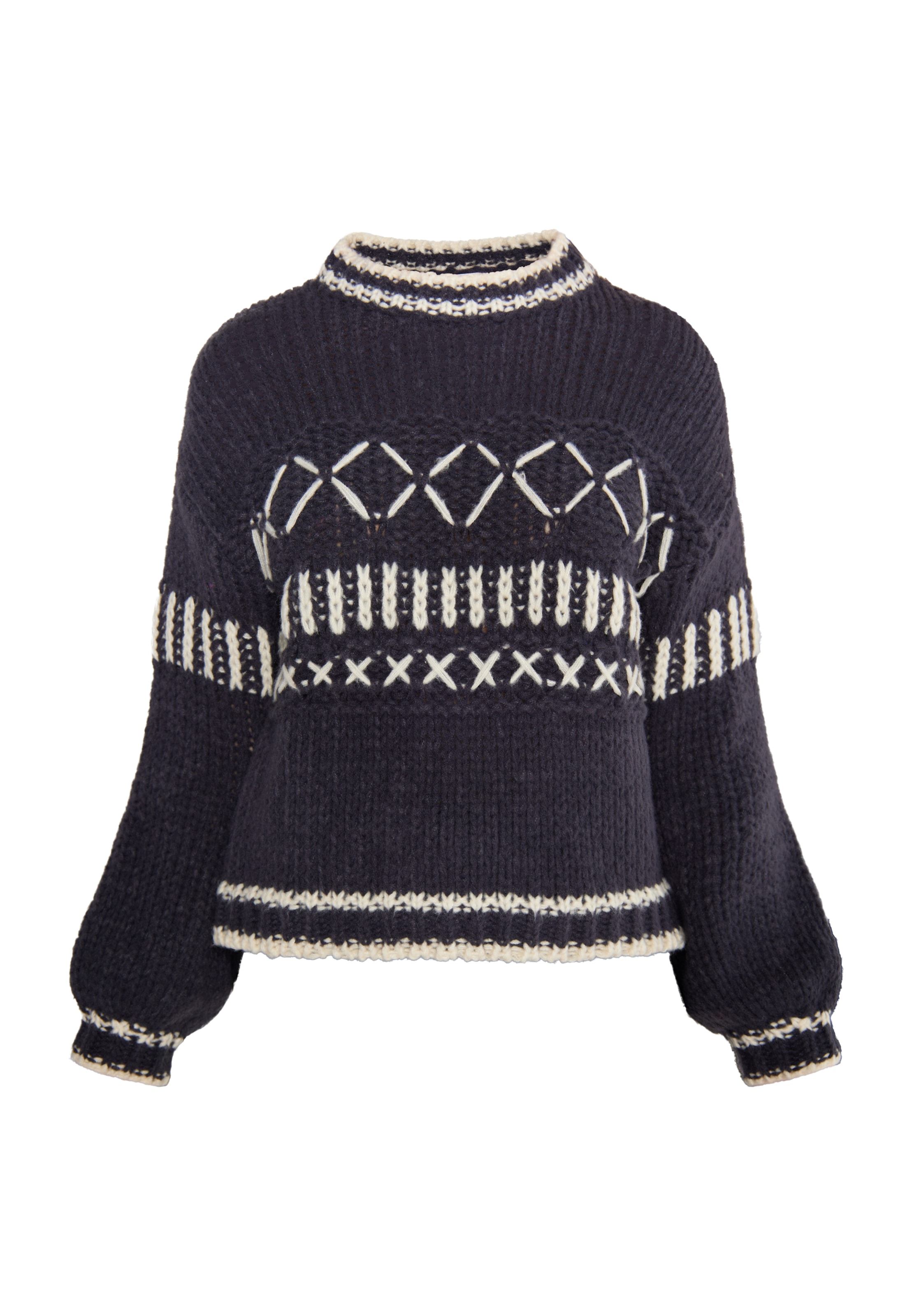 IZIA Sweater 'Hoona' in Grey: front