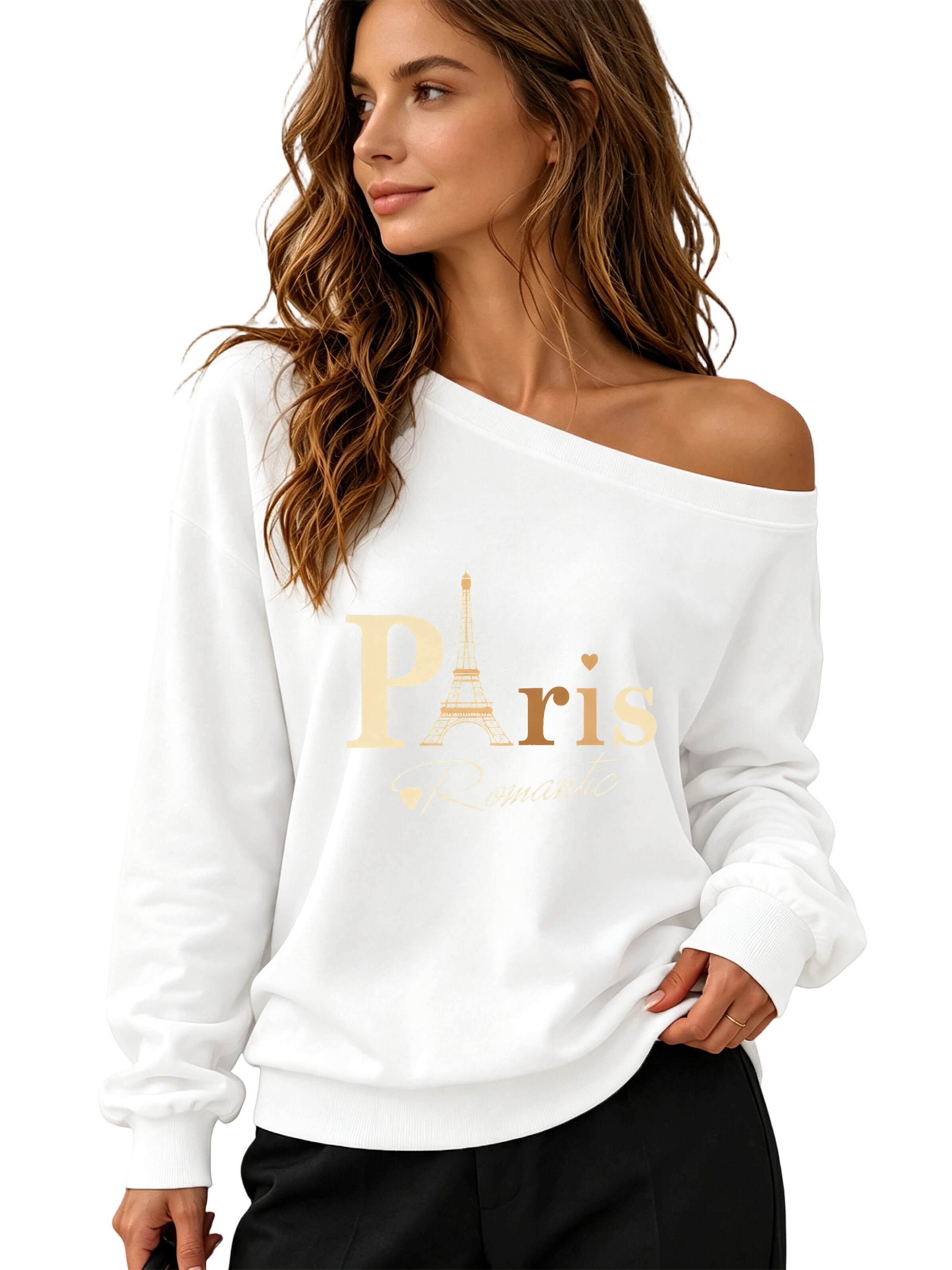 GORHEY Sweatshirt‌ in S in weiß, Produktansicht