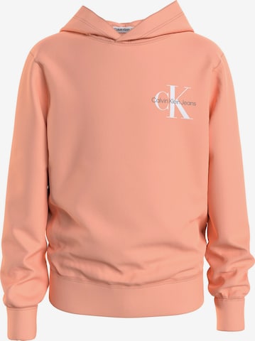 Sweat Calvin Klein Jeans en orange : devant