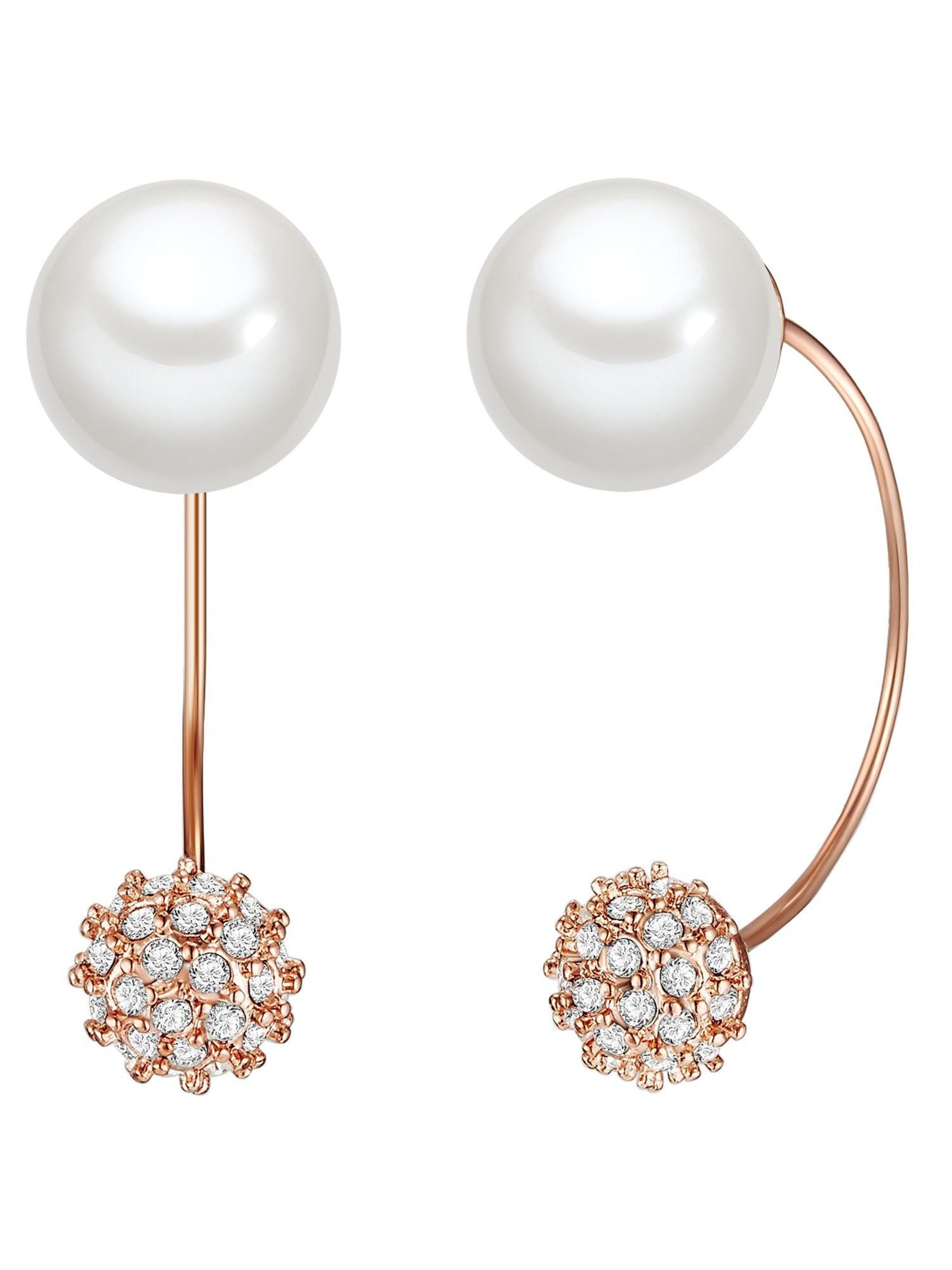 Boucles d'oreilles Lulu & Jane en or : devant