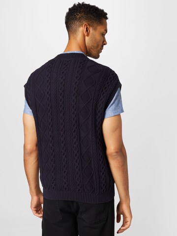 JACK & JONES Sweater Vest 'Blucarl' in Blue