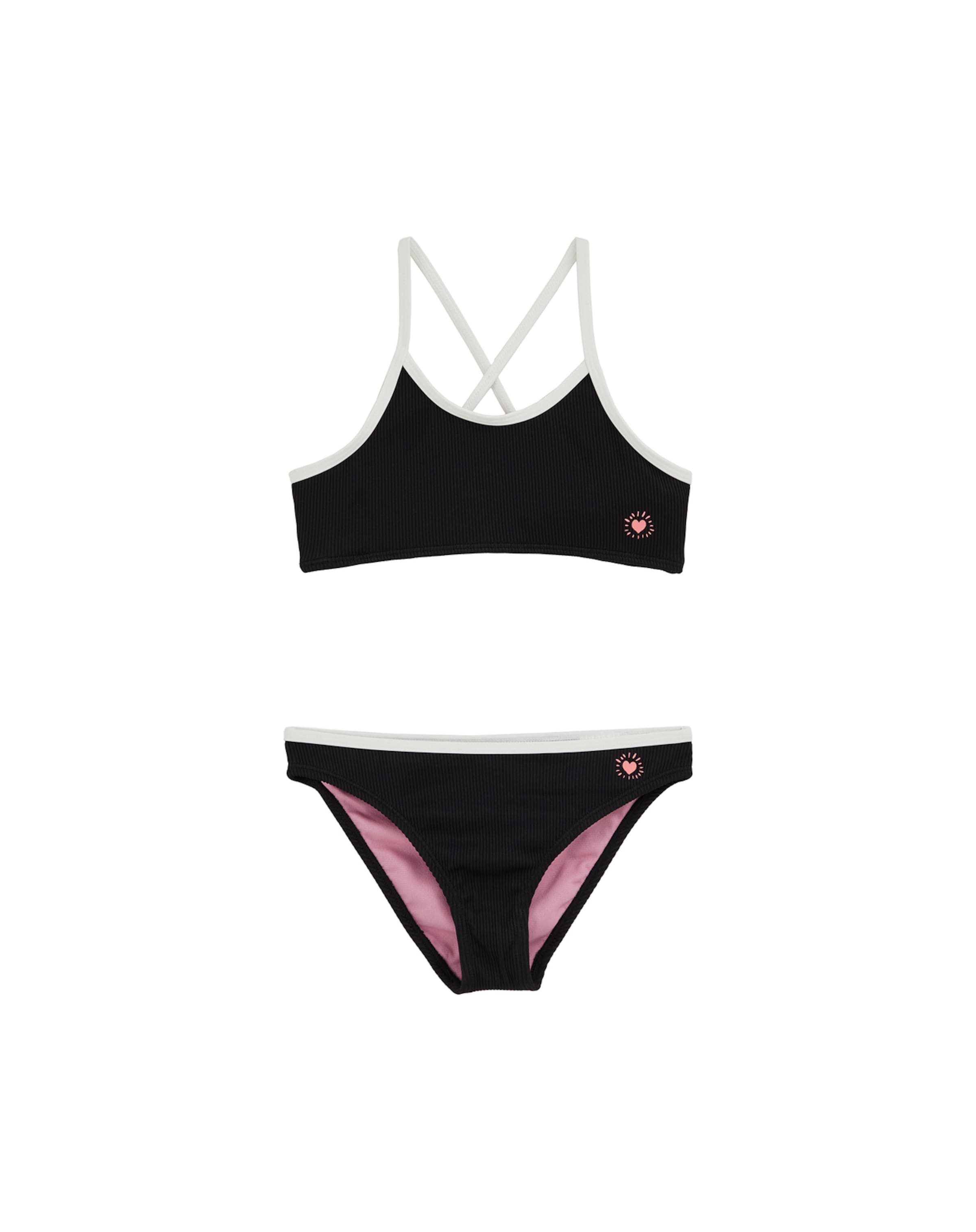 Bikini WE Fashion en noir : devant