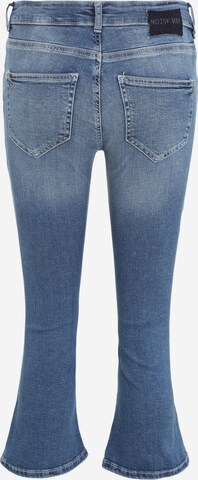 Noisy May Petite Flared Jeans 'MARLI' in Blau