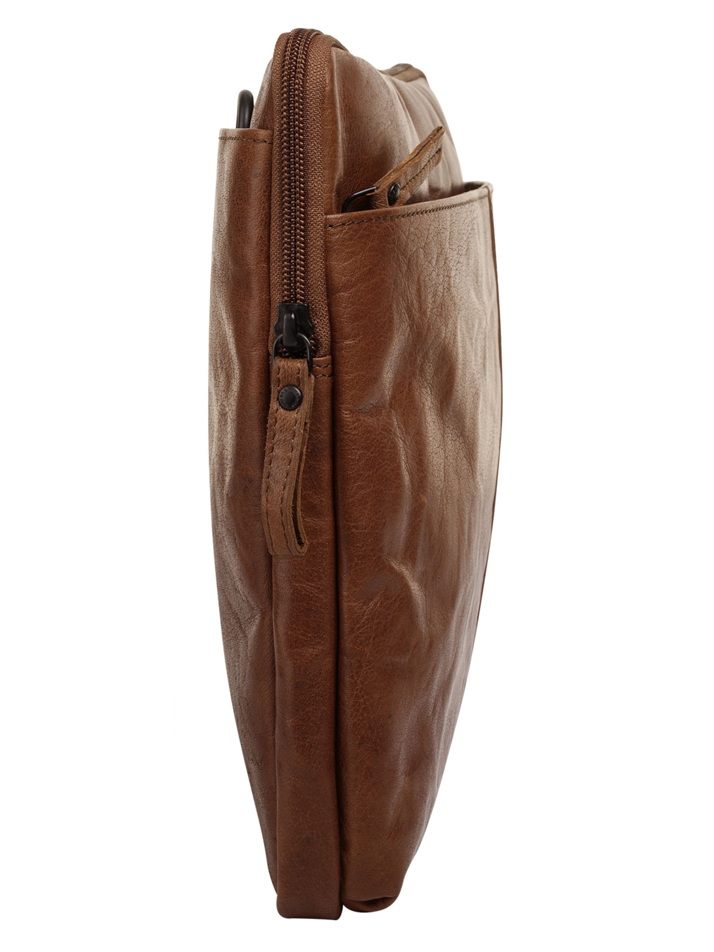 Spikes & Sparrow Document Bag in Brown