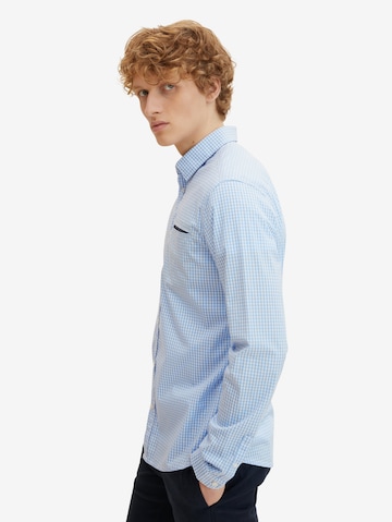 TOM TAILOR Regular Fit Hemd in Blau