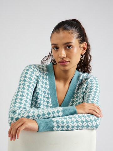 VILA Knit cardigan in Blue