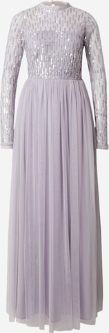 Rochie de seară de la Maya Deluxe pe mov: față