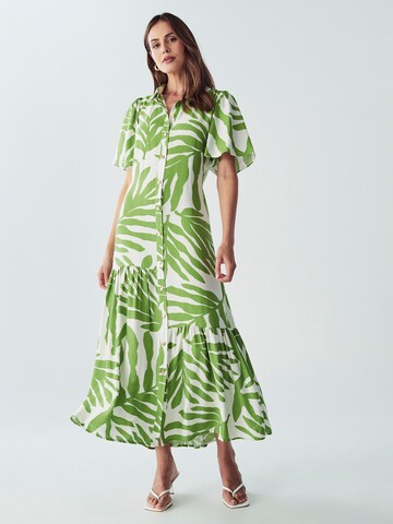 Abito camicia 'Bea' di Willa in verde