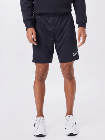 Regular Pantalon de sport 'Academy' NIKE en noir : devant