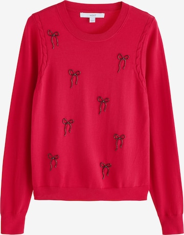 Pull-over Next en rouge : devant