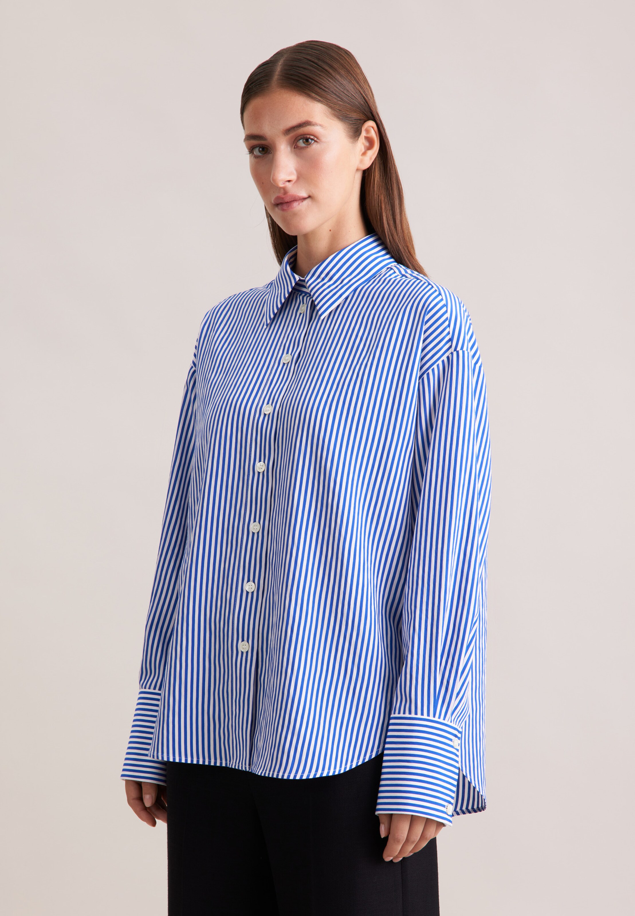SEIDENSTICKER Blouse in Blue / White, Item view