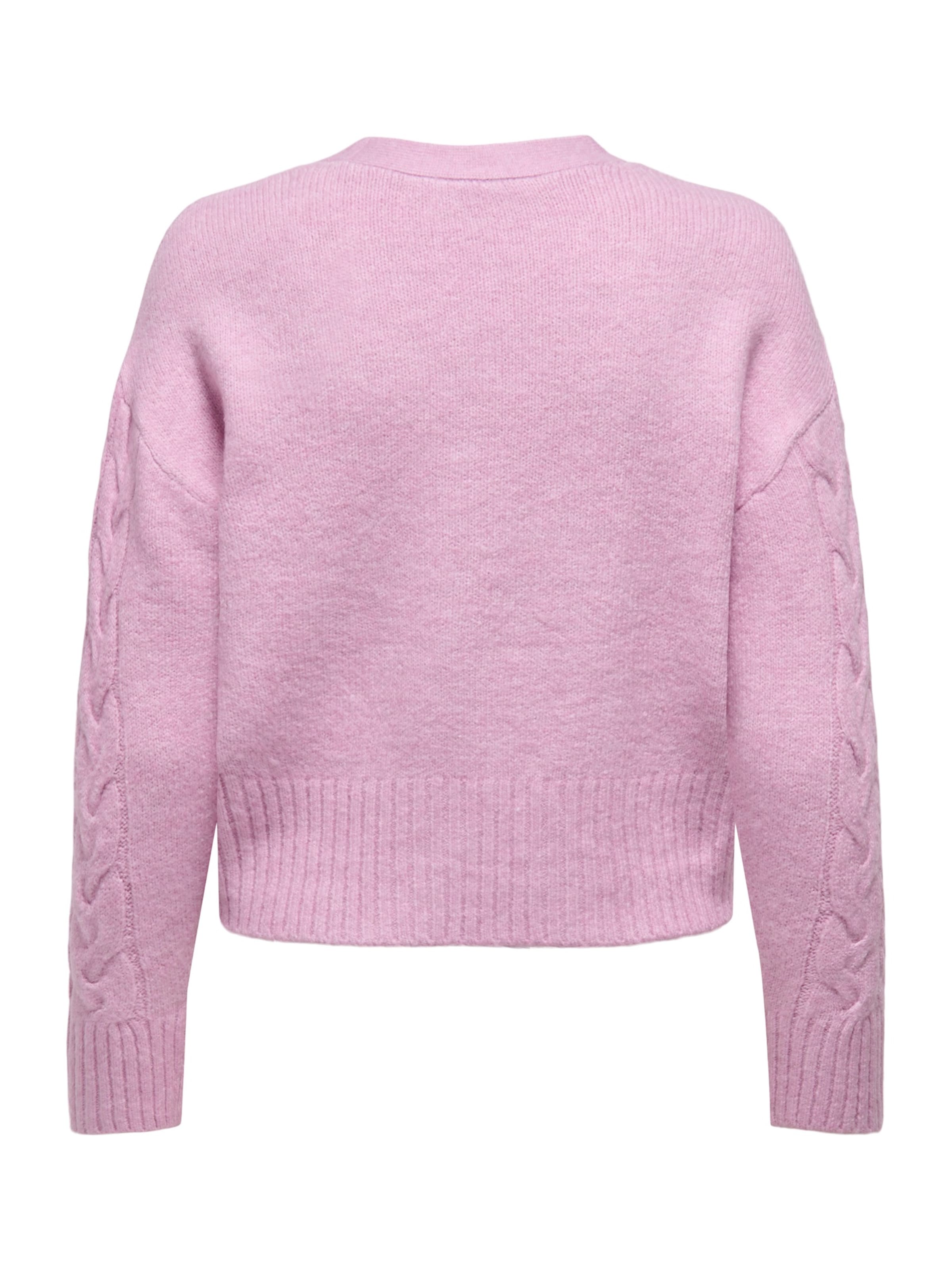 ONLY Вязаная кофта 'RIO' в Лиловый