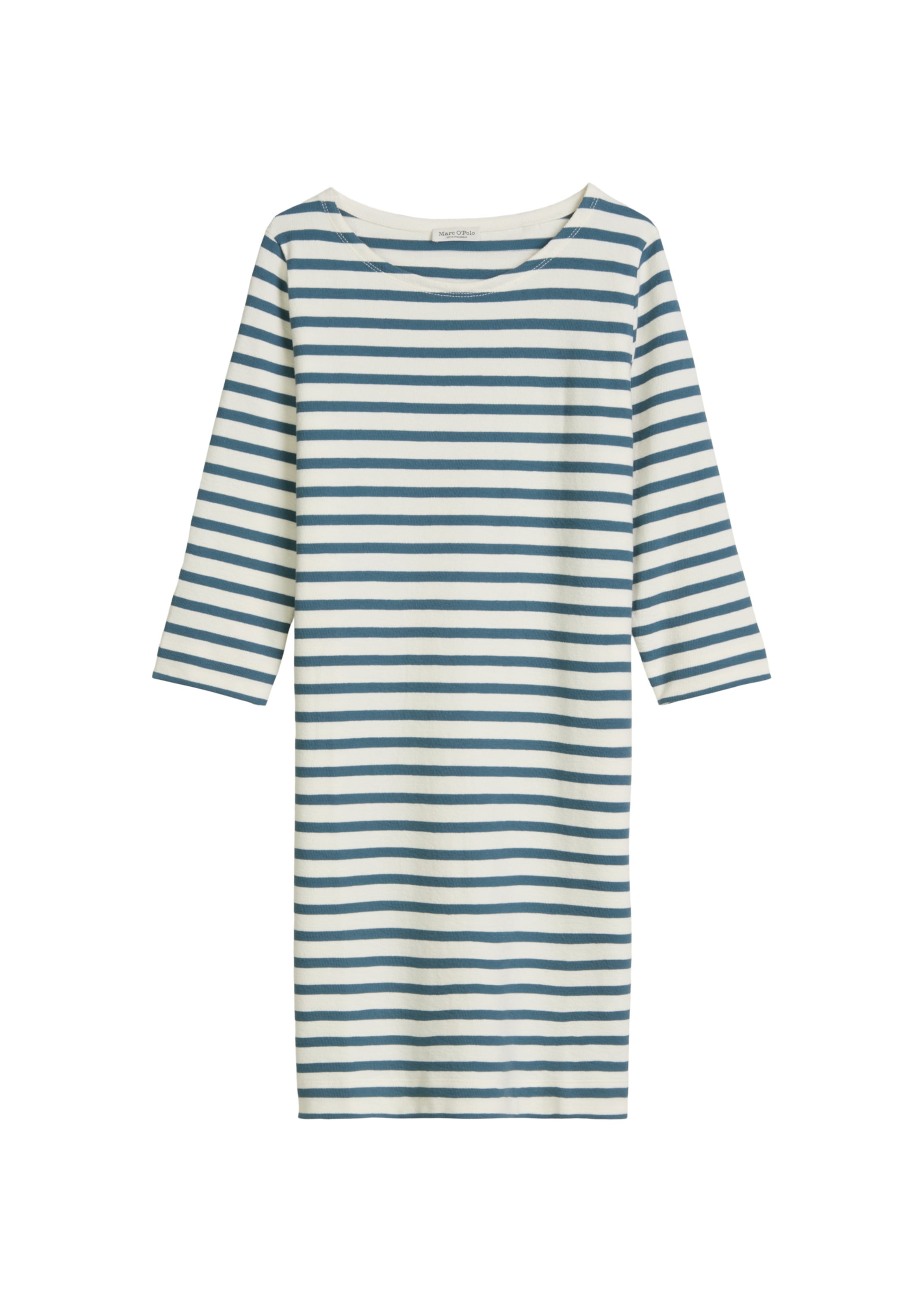 Marc O'Polo Gestreiftes Jerseykleid loose ' aus weichem Jersey ' in Blau: Vorderseite